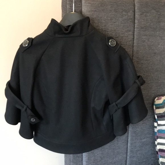 Hache - made in Italy cropped button jacket. Bell 3/4 sleeves - Picture 5 of 12